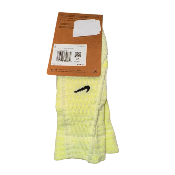 Nike Other - Men's Nike M unicorn Yellow Black Dri-FIT Unicorn Athletic Crew Socks